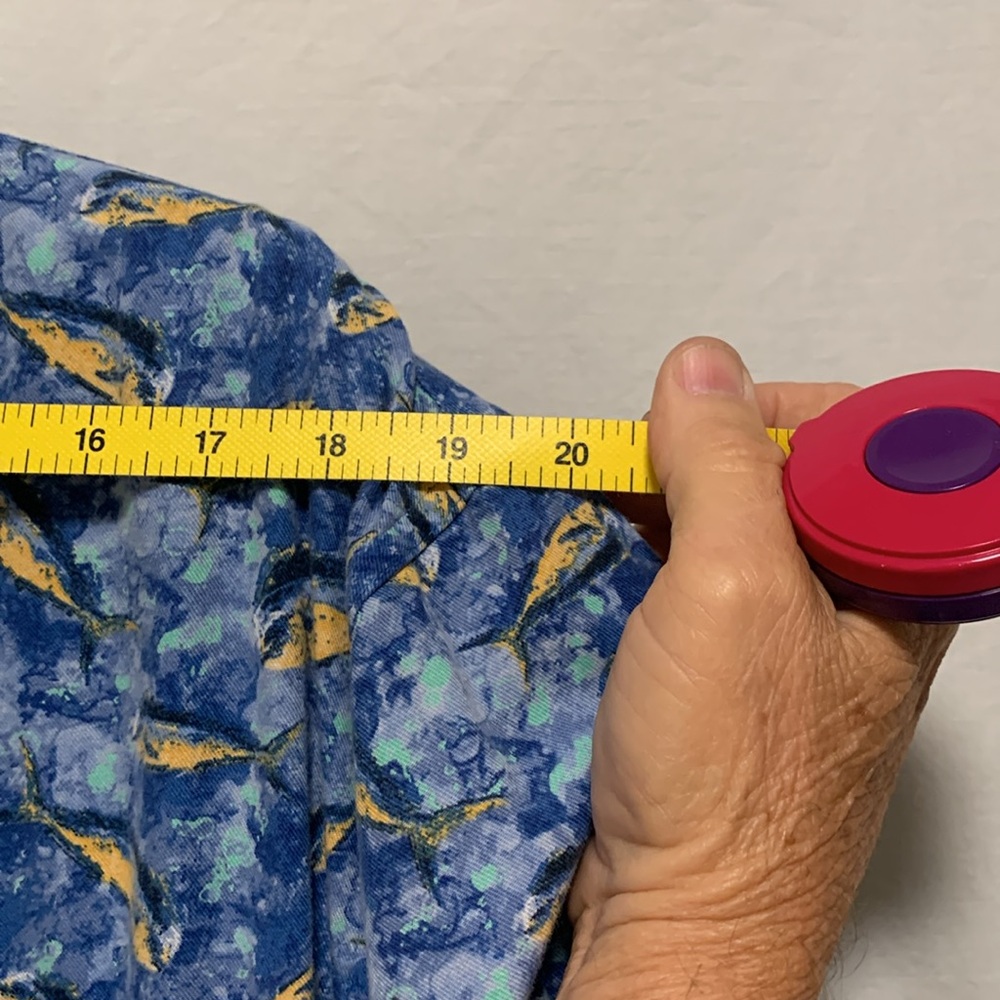 Men’s Columbia, Blue medium, SS button front shirt, preowned very good condition - Picture 8 of 13